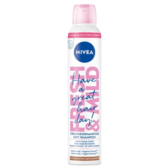 NIVEA Fresh&Mild Trockenshampoo Mittlere Haartöne 200ML